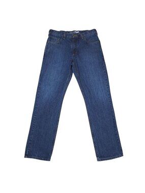 Carhartt Mens Relaxed Fit Jeans Size 34x34 Durable Blue Denim